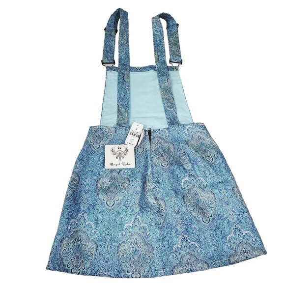 LF Angel Biba womens Romper dress blue color size 6 adjustable 100 % cotton new - Picture 2 of 14